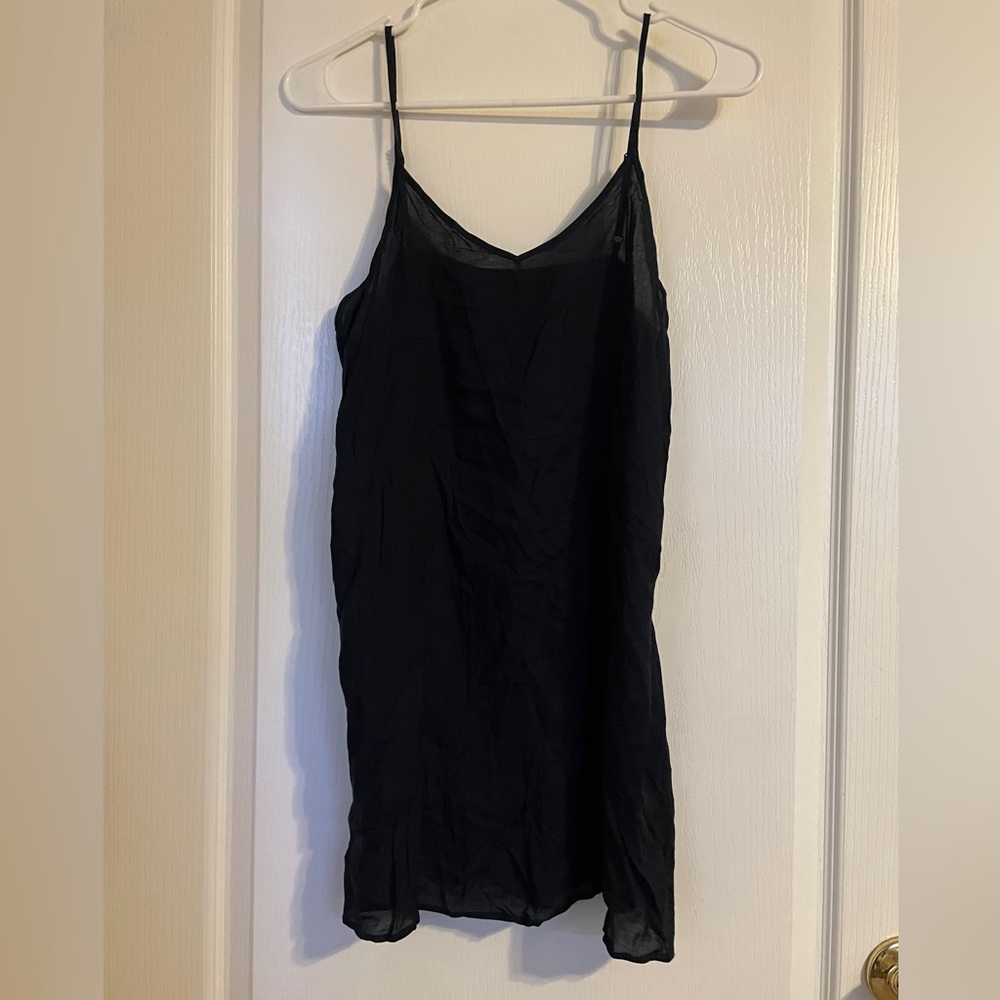 Farm‎ Rio Slip Dress Womens Small Navy Blue Excellent V-Neck Adjustable Straps